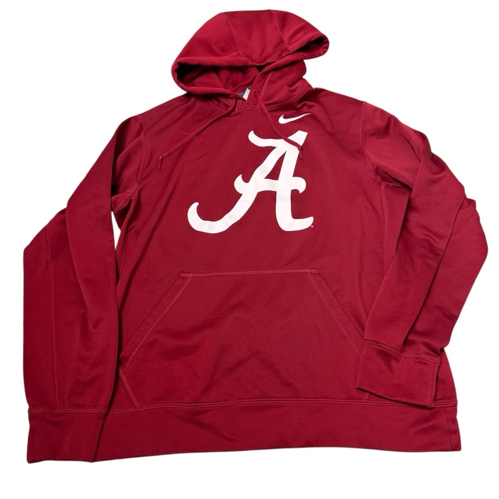 Nike Red Hoodie with White Logo